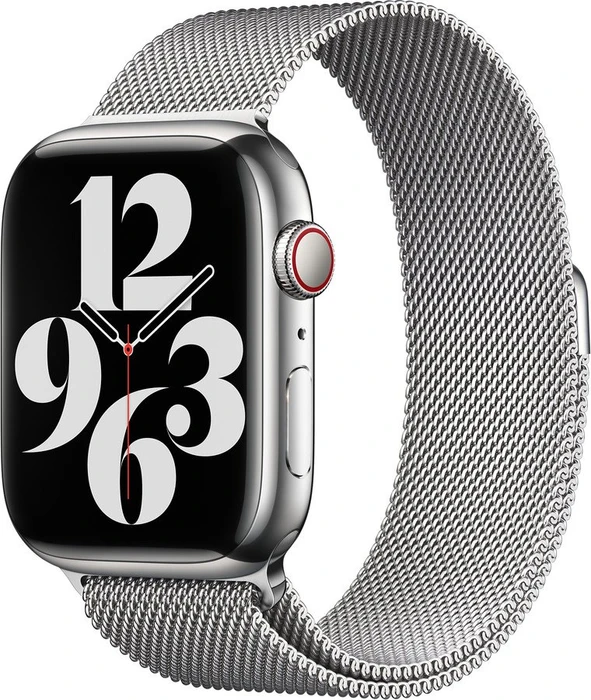 Apple Milanaise-Armband für Apple Watch 45mm silber