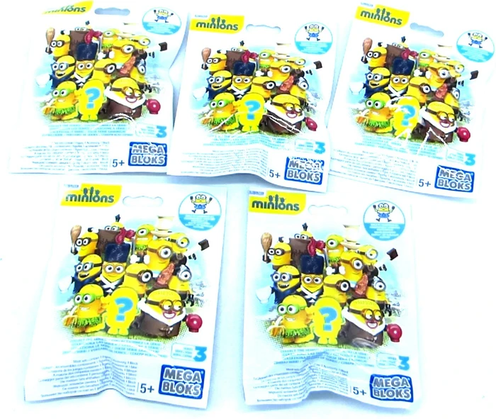 Mattel Mega Bloks Minions Mikro-Action-Figuren Folge III