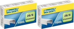 Rapid Heftklammern, 26/6, verzinkt, 1000 Stück