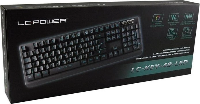 LC-Power LC-KEY-4B-LED, USB, DE