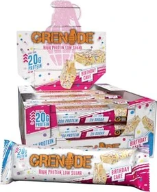 Grenade Protein Bar Birthday Cake 720g (12x 60g)