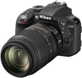 Nikon D3300 schwarz mit Objektiv AF-S DX 18-55mm 3.5-5.6 G II VR und AF-S DX 55-300mm 4.5-5.6 G ED VR