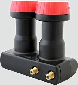 MegaSat Diavolo Monoblock Twin-LNB schwarz/rot