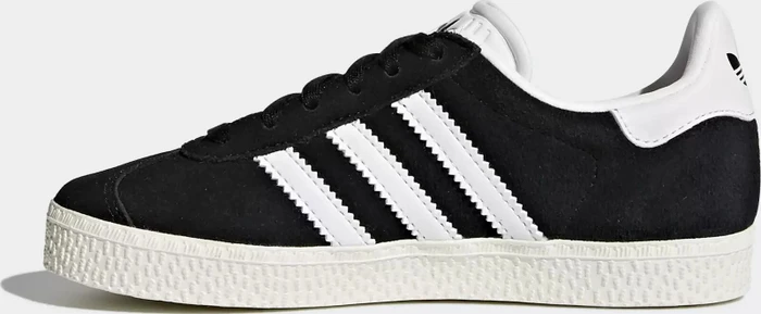 adidas Gazelle core black/footwear white/gold metallic (Junior)