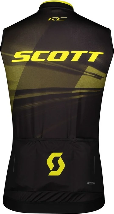 Scott RC Pro Trikot ärmellos black/sulphur yellow (Herren)