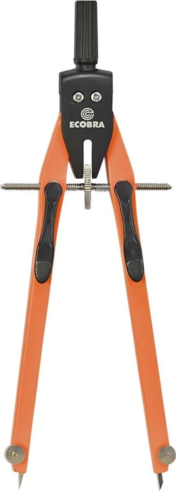Ecobra duo-Tec Schnellverstellzirkel, schwarz/orange