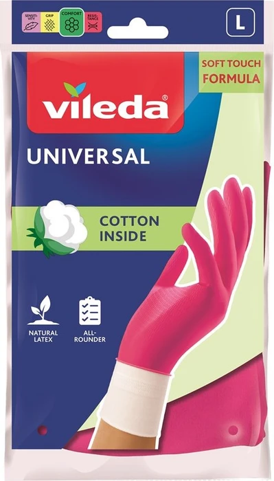 Vileda Haushaltshandschuhe Universal Größe L rot, 2 Stück