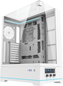 DarkFlash DY450L Pro White, Glasfenster