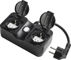 Edimax WLAN-Outdoor-Steckdose 2-fach schwarz, Smart-Steckdose