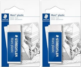 Staedtler Radierer Mars plastic, weiß, 2er-Pack