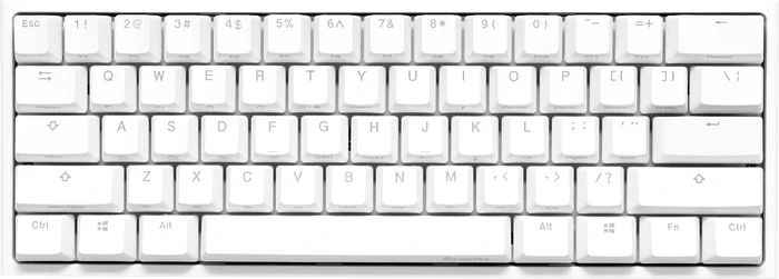 Ducky One 2 Mini RGB PBT, LEDs RGB, weiß, MX RGB BROWN, USB, US