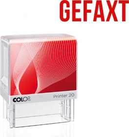 COLOP Printer 20 LGT Textstempel GEFAXT, 38x14mm, rot