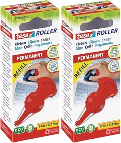 tesa Roller Kleben Permanent ecoLogo Nachfüllkassette, 8.4mm/14m, 1 Stück