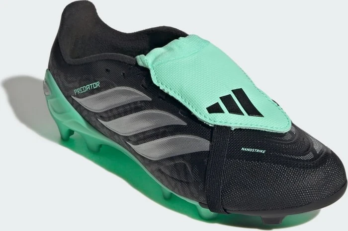 adidas Predator League Fold Over Tongue FG core black/silver metallic/pulse mint (Junior)