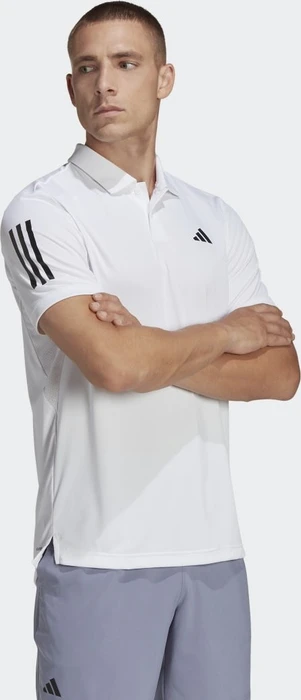 adidas Club 3-Streifen Tennis Poloshirt kurzarm weiß (Herren)