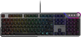 MSI STRIKE 600 V2 Silent Gaming Keyboard, LEDs RGB, Kailh Midnight Pro Silent Tactile, USB, FR