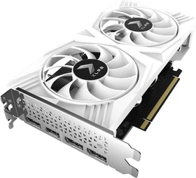 PNY GeForce RTX 4060 XLR8 Gaming Verto Overclocked White Edition, 8GB GDDR6, HDMI, 3x DP