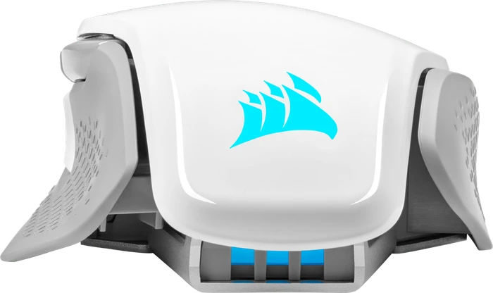 Corsair Gaming M65 RGB Ultra Wireless, weiß/hellgrau, USB/Bluetooth