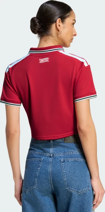adidas Manchester United Crop Top 2026/2027 Heimtrikot kurzarm mufc red (Damen)