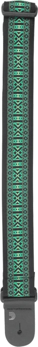 D'Addario Nylon Woven Guitar Strap Monterey Green