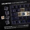 HK Gaming GK61 Pink, 60% Layout, rosa, LEDs RGB, Gateron BLACK, USB, US Vorschaubild