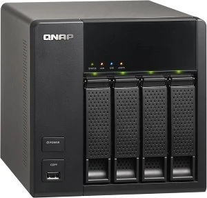 QNAP Turbo Station TS-412, 256MB RAM, 2x RJ-45 1000Base-T, 4x USB-A 2.0