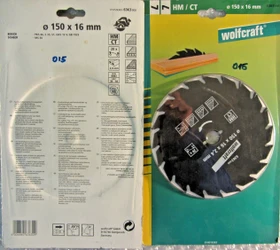 Wolfcraft Serie Grün Kreissägeblatt 20Z, 150x2.4x16mm, 1 Stück