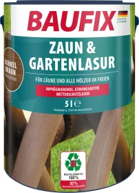 Baufix Zaun- & Gartenlasur dunkelbraun, 5l