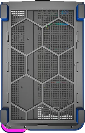 Montech King 95 Pro Prussian Blue, blau, Glasfenster