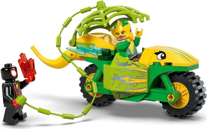 LEGO Marvel Super Heroes Spielset - Actionspaß mit Spin und Electro in ihren Dino-Flitzern