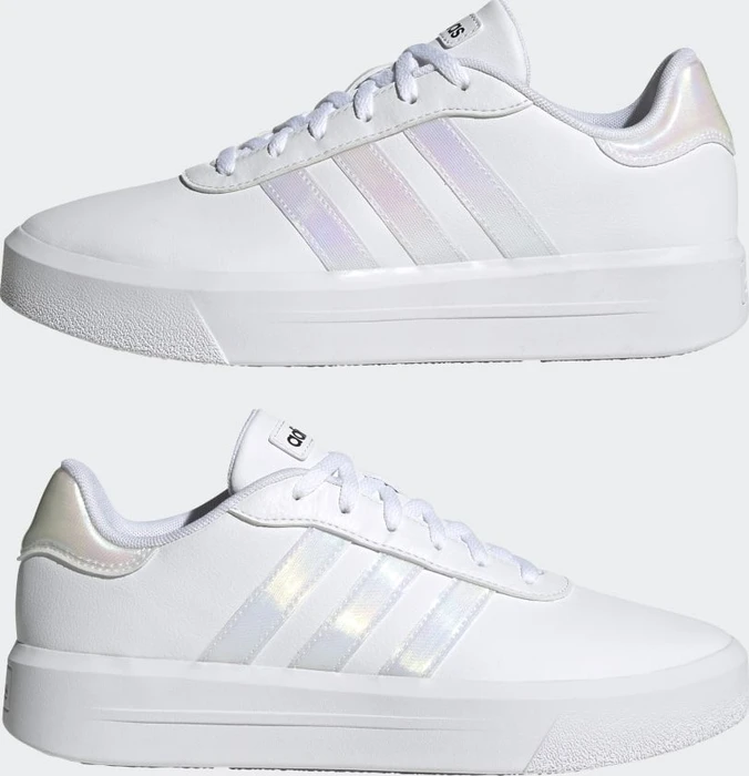 adidas Court Platform cloud white/core black (Damen)