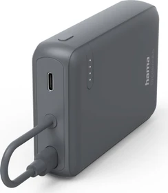 Hama Power Pack Travel mit Kabel 10000mAh anthrazit