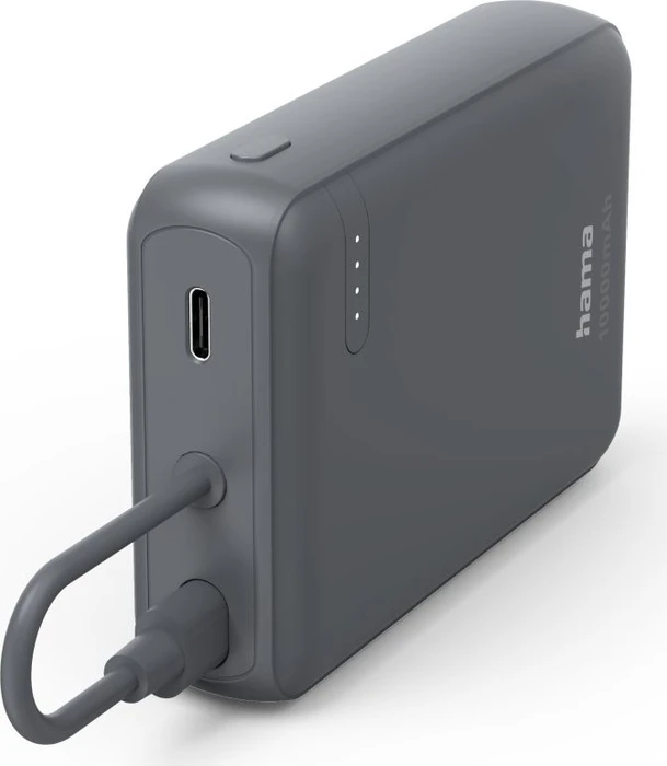 Hama Power Pack Travel mit Kabel 10000mAh anthrazit