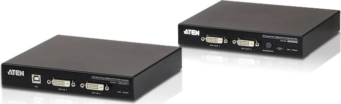 ATEN CE624, USB Dual-DVI HDBaseT 2.0 KVM Extender