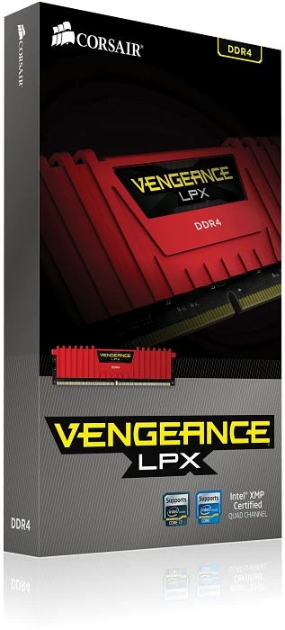 Corsair Vengeance LPX rot UDIMM 16GB Kit, DDR4-3000, CL15-17-17-35