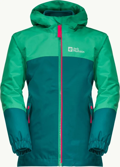 Jack Wolfskin Girls Iceland 3in1 Funktionsjacke bay blue (Junior)