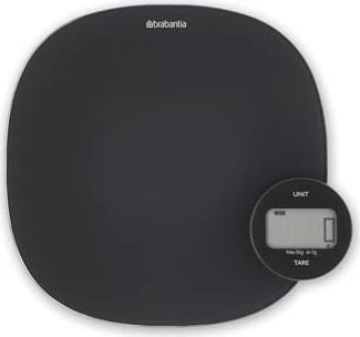 Brabantia Tasty+ rund digitale Küchenwaage dark grey