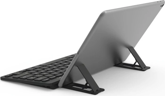 Hama KEY4ALL X2100 Multi-Device Tastatur mit Standfunktion, schwarz, Bluetooth, DE