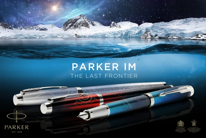 Parker IM Special Edition The Last Frontier Kugelschreiber submerge blue lacquer/chrome trim, Geschenkbox