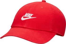 Nike Club unstrukturierte Futura Wash Kappe university red/white