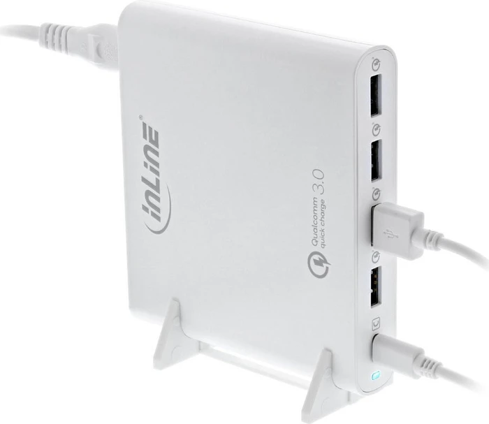 InLine Quick Charge 3.0 USB-A/USB-C Notebook-Ladegerät weiß