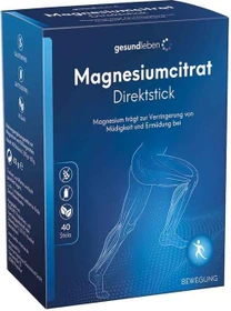 Alliance Gesund Leben Magnesiumcitrat Direktstick, 40 Stück