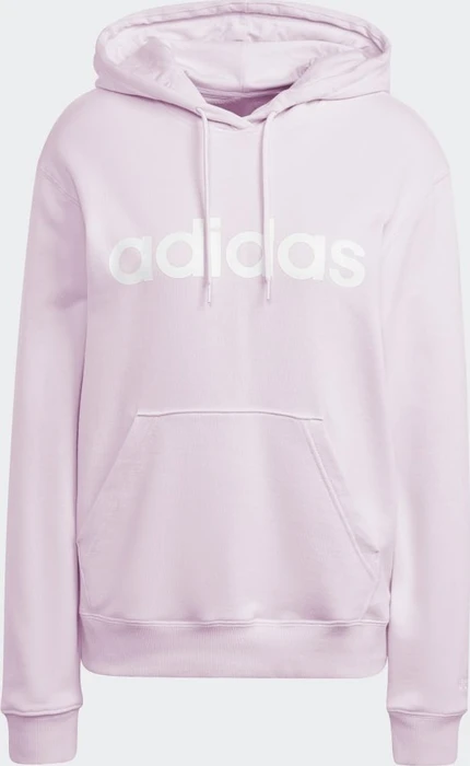 adidas Essentials Linear Hoodie clear pink/white (Damen)