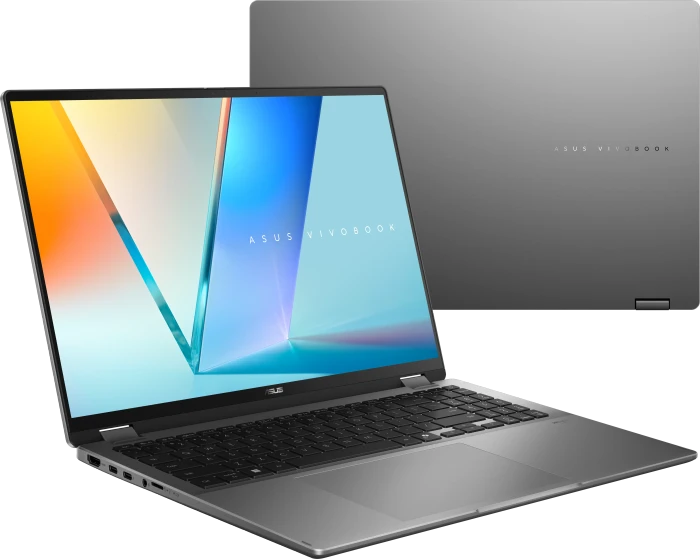 ASUS VivoBook S 16 Flip TP3607AA-SI058W, Matte Gray, Core Ultra 9 386H, 32GB RAM, 1TB SSD, DE