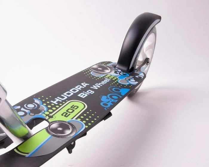 Hudora Big Wheel 205 Scooter grün/blau