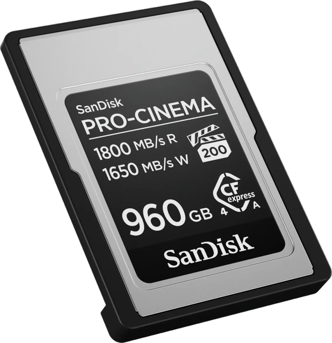 SanDisk PRO-CINEMA R1800/W1650 CFexpress 4.0 Type A 960GB