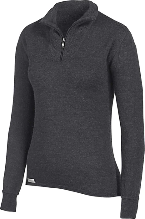 Woolpower Zip Turtleneck 200 Funktionsshirt langarm grau