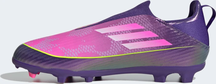 adidas F50 League Laceless FG/MG purple/cloud white/lucid lemon (Junior)