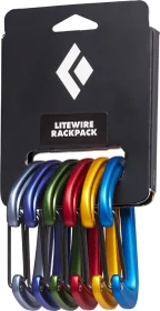 Black Diamond Litewire Rackpack Schnappkarabiner, 6 Stück