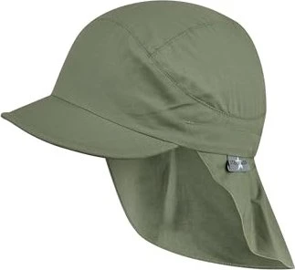 Sterntaler Schirmmütze mit Nackenschutz mit UV 50+ Mütze mattgrün (Junior)